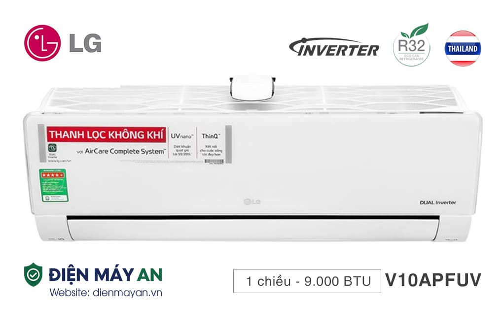 Điều hòa LG Inverter 9000 BTU 1 chiều V10APFUV